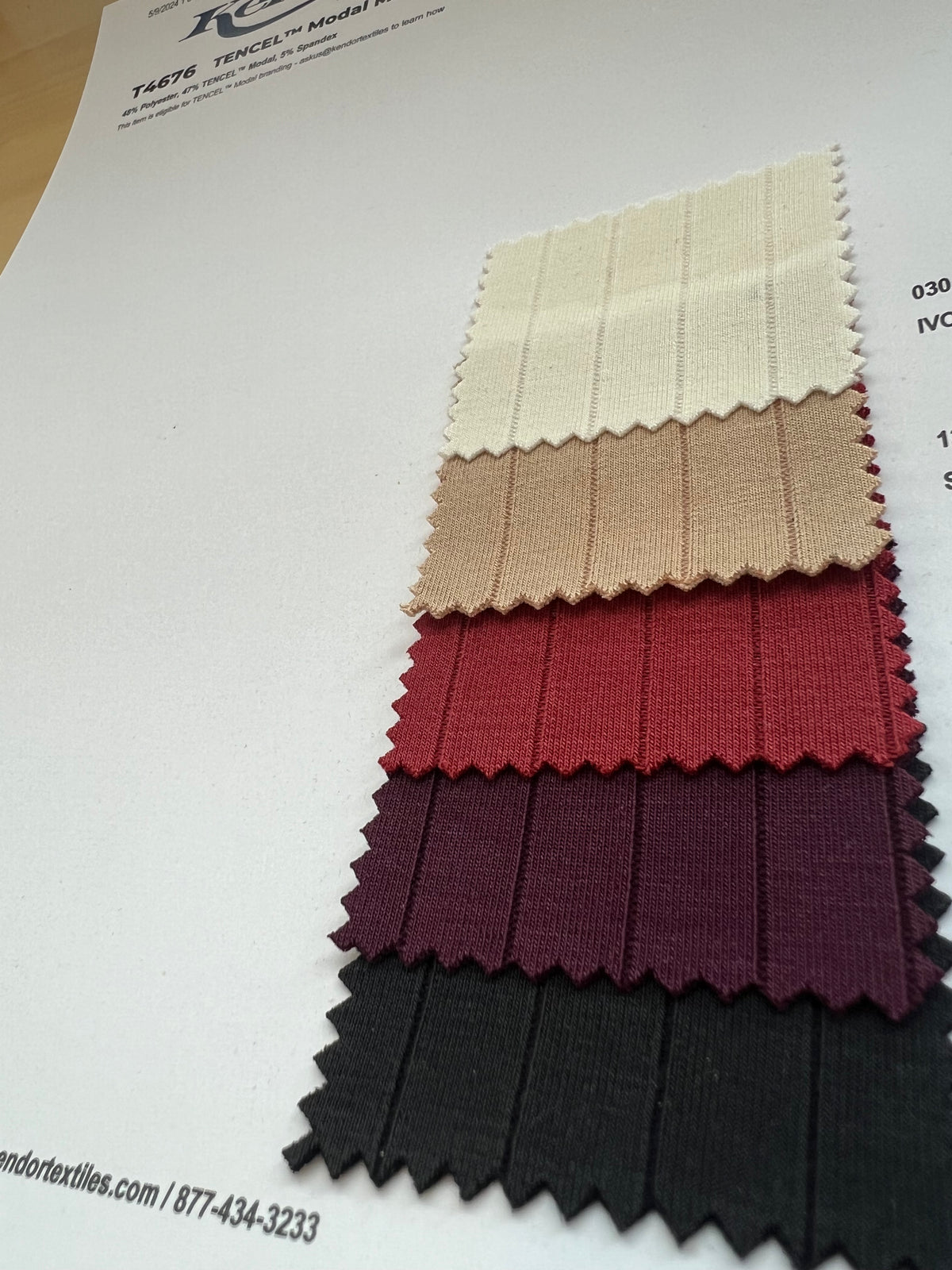 T4676 - TENCEL™ Modal Micro Scuba Rib | KenDor Textiles