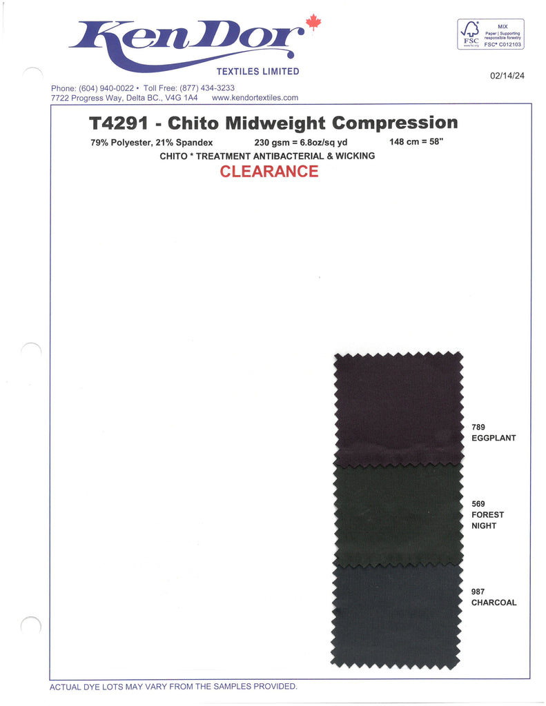 T4291 - Chito Midweight Compression (Clearance)