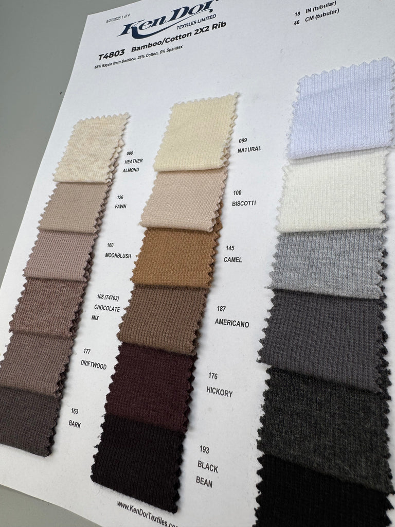 T4803 - Bamboo/Cotton 2X2 Rib