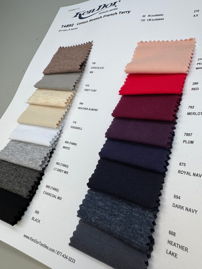 T4892 - Cotton Stretch French Terry