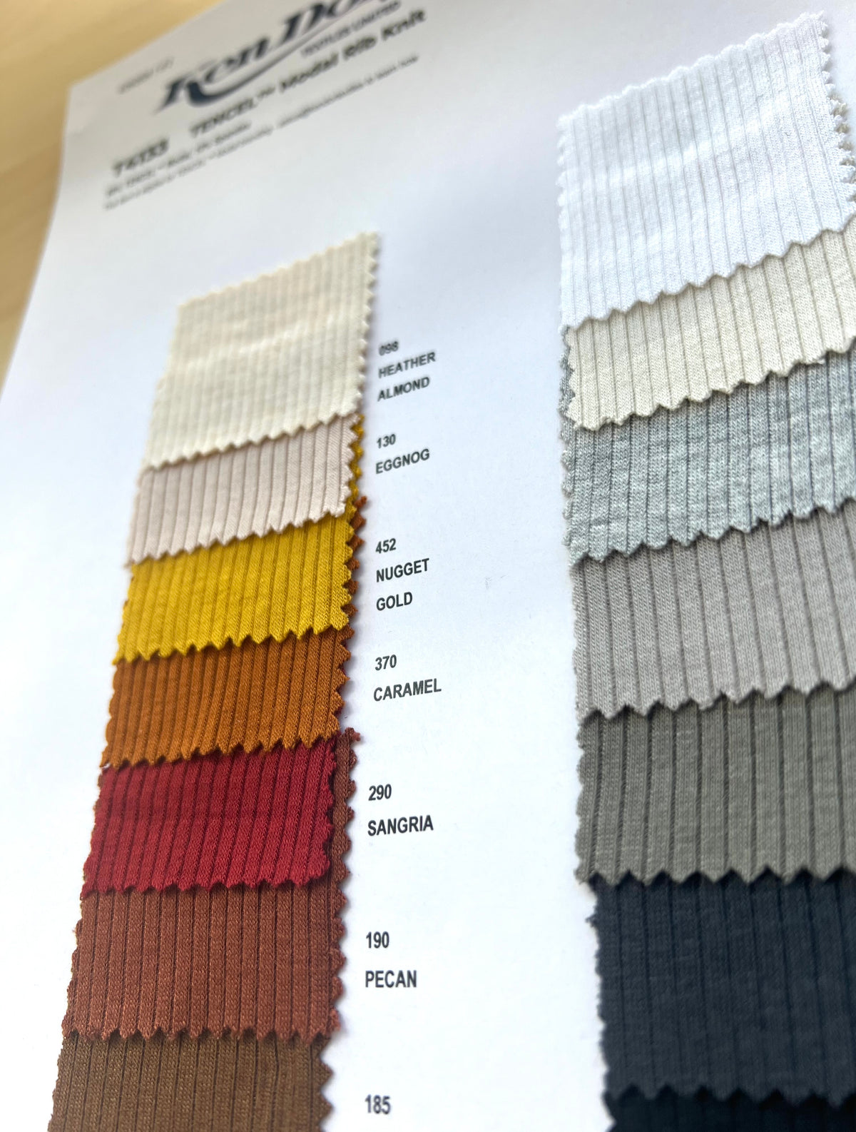 T4133 - TENCEL™ Modal Rib Knit | KenDor Textiles