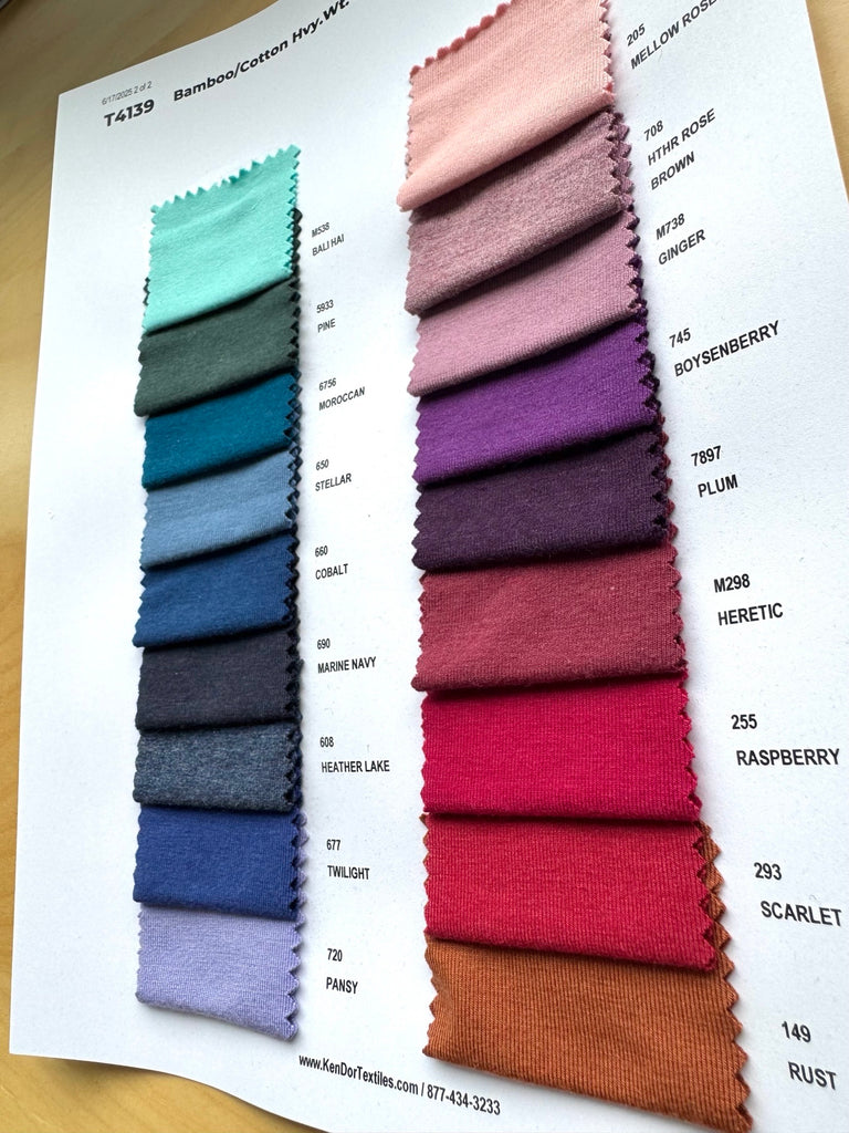 T4139 - Bamboo/Cotton Hvy.Wt. Jersey (Clearance)
