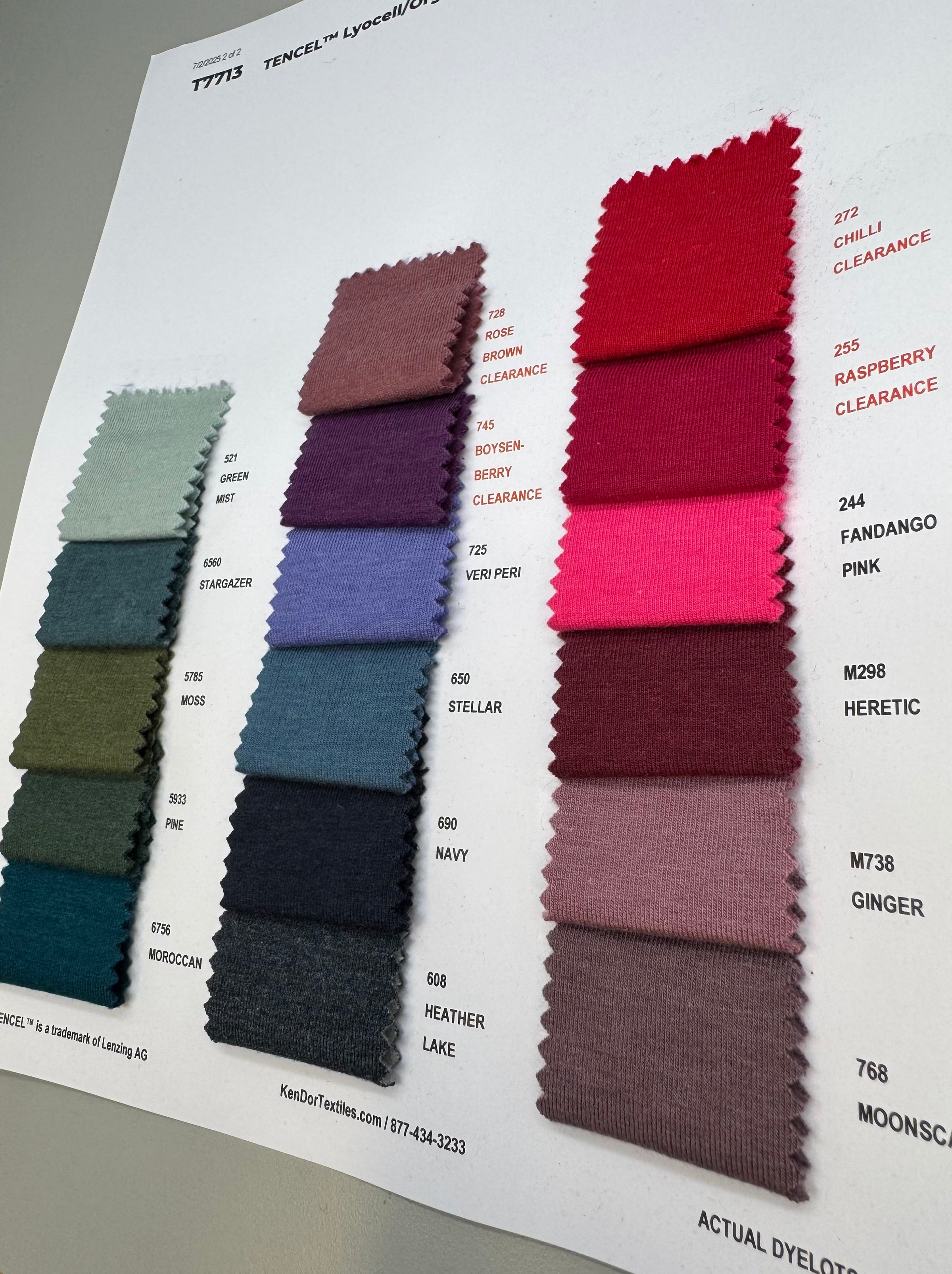 T7713 - TENCEL™ Lyocell/Organic Cotton Stretch Fleece | KenDor
