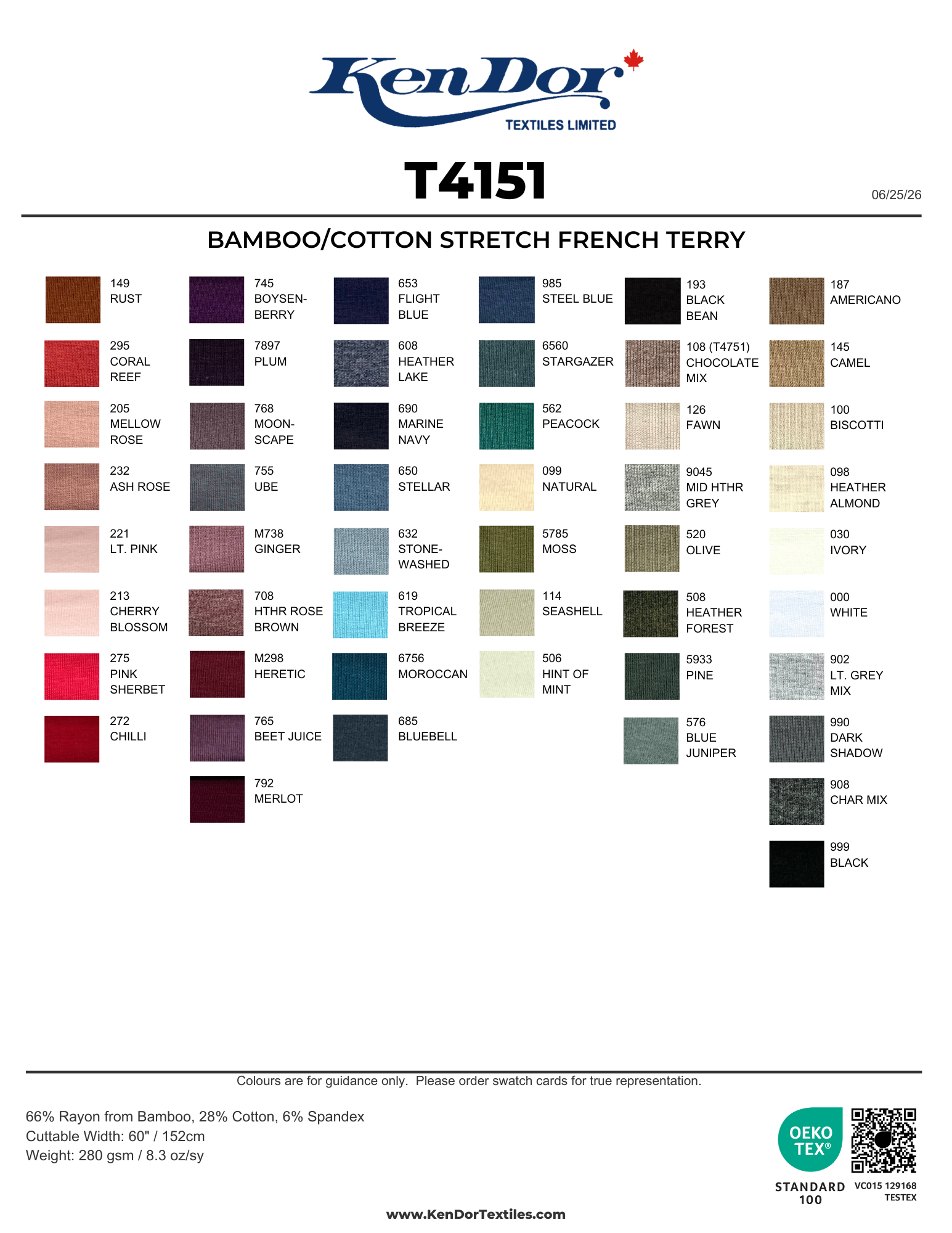 OEKO-TEX® STANDARD 100 | KenDor Textiles