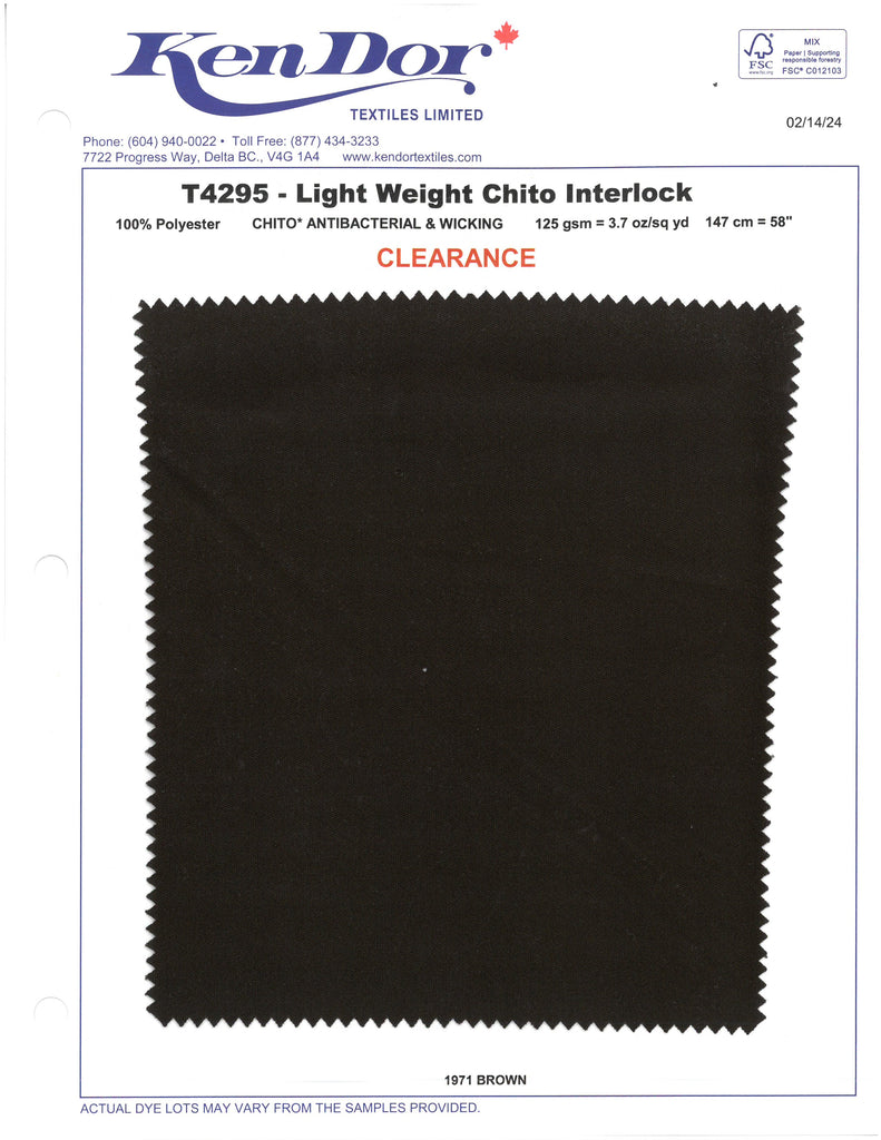 T4295 - Chito Interlock léger (déstockage)