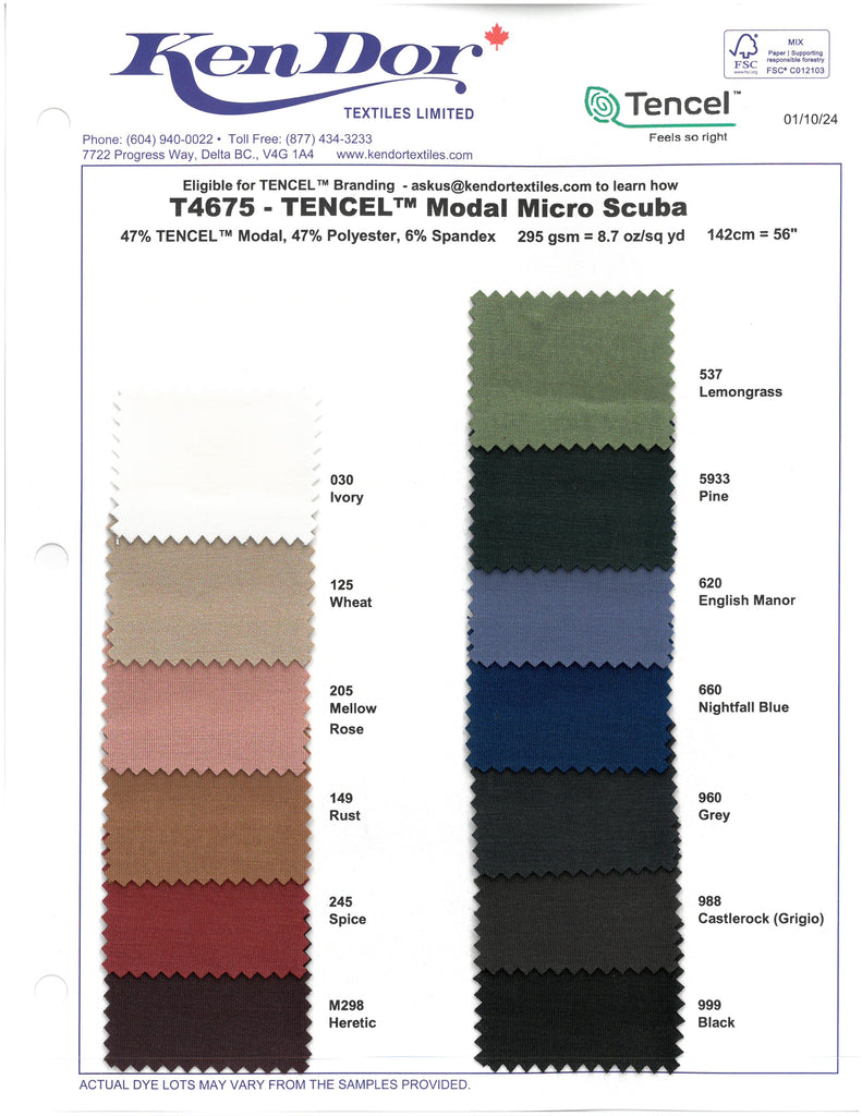 T4675 - Micro-plongée modale TENCEL™