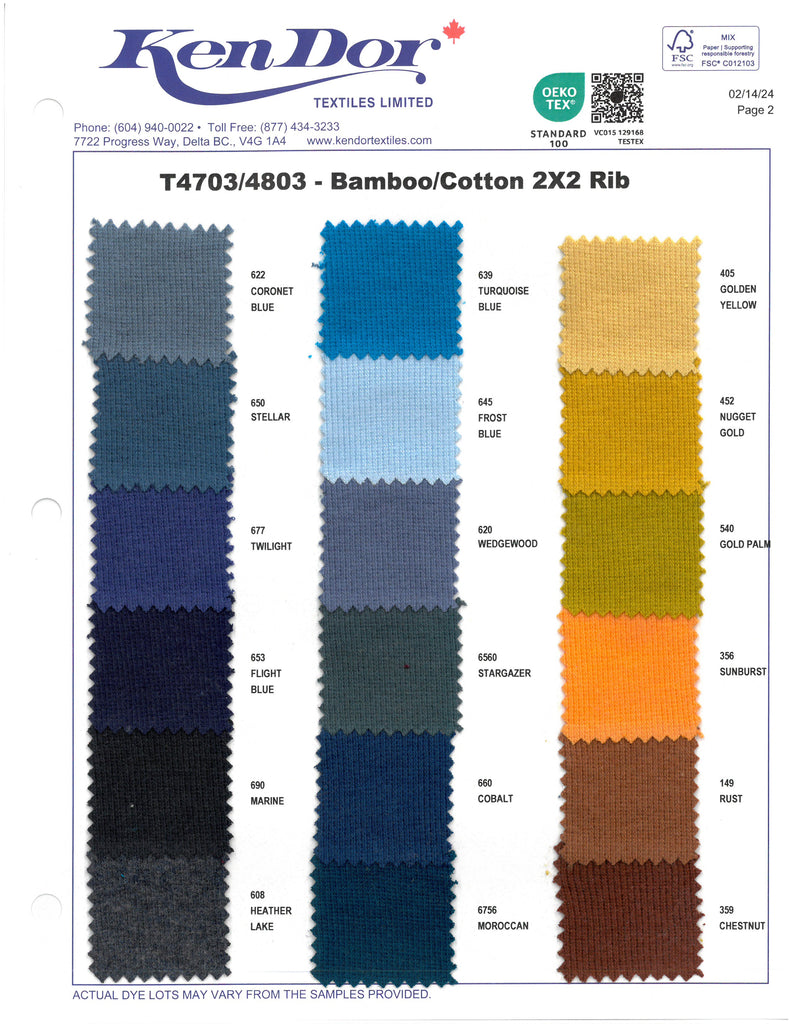 Three samples with colours of 2x2 rib ET_TKS008_10