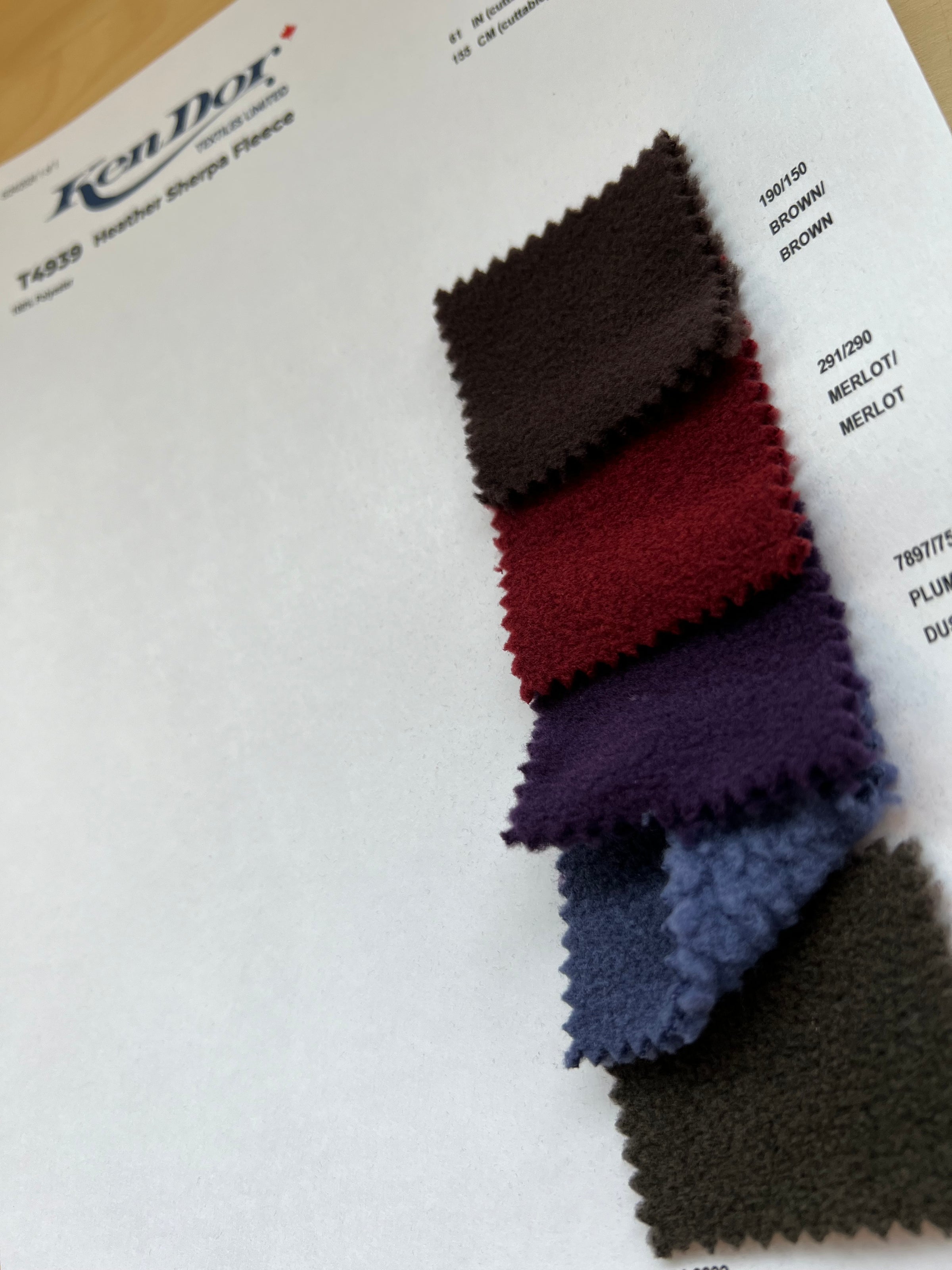 T4939 - Heather Sherpa Fleece | KenDor Textiles