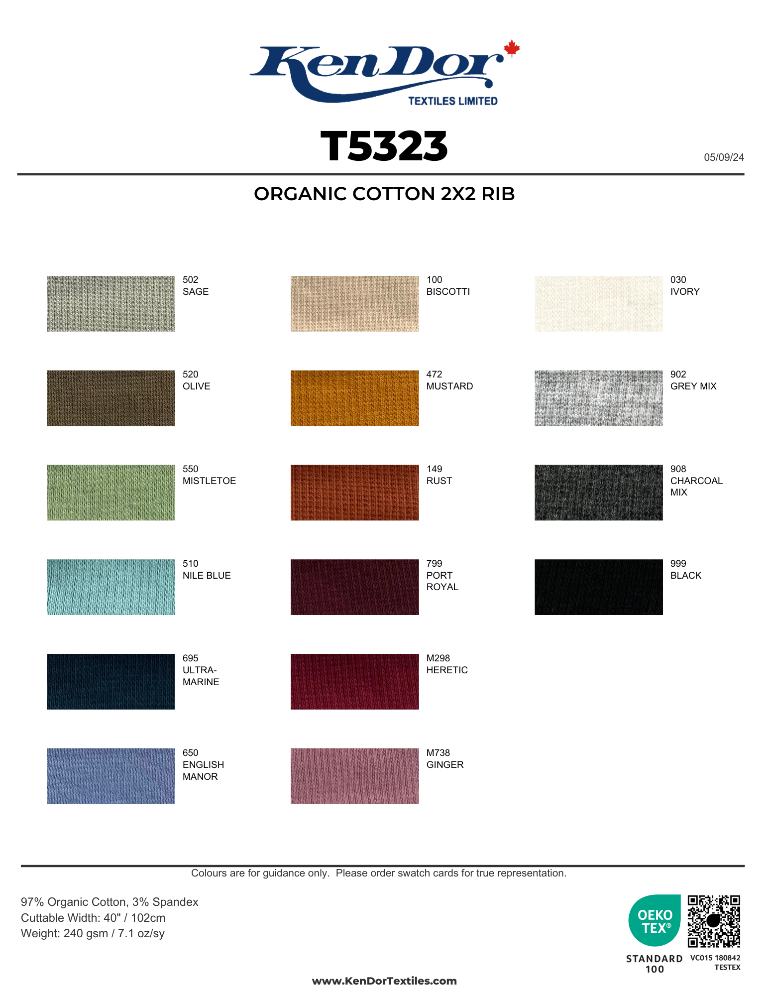 OEKO-TEX® STANDARD 100 | KenDor Textiles