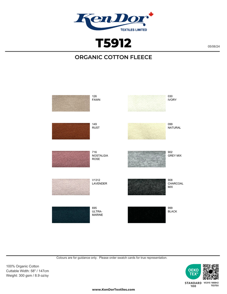 T5912 - Organic Cotton Fleece