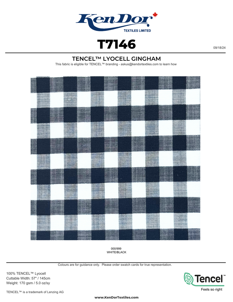 T7146 - TENCEL™ Lyocell Gingham