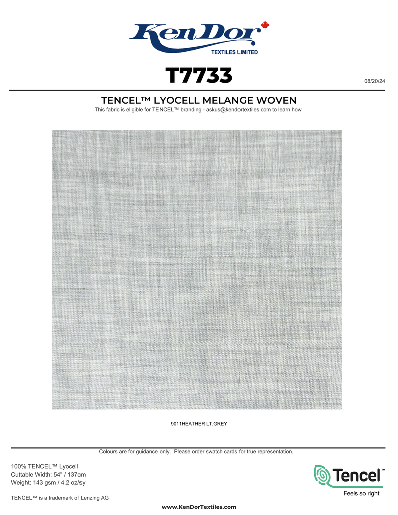 T7733 - TENCEL™ Lyocell Melange Woven