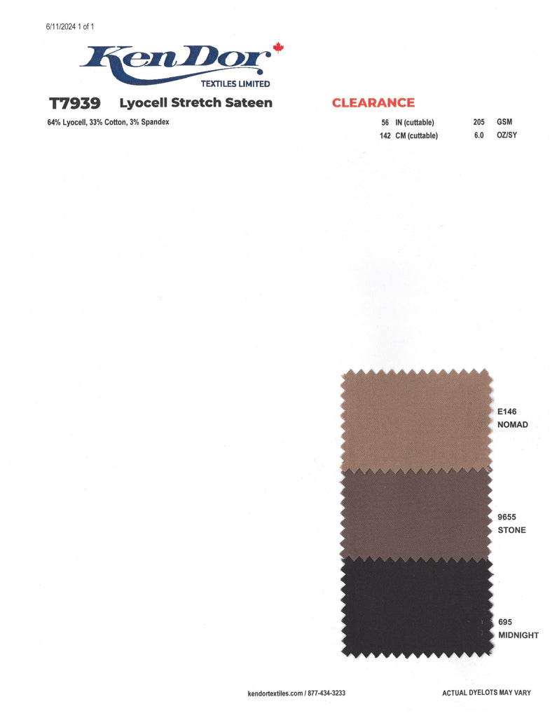 T7939 - Satén elástico de Lyocell TENCEL™