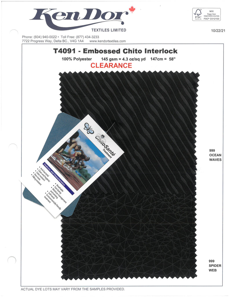 T4091 - Embossed Chito Interlock (Clearance)
