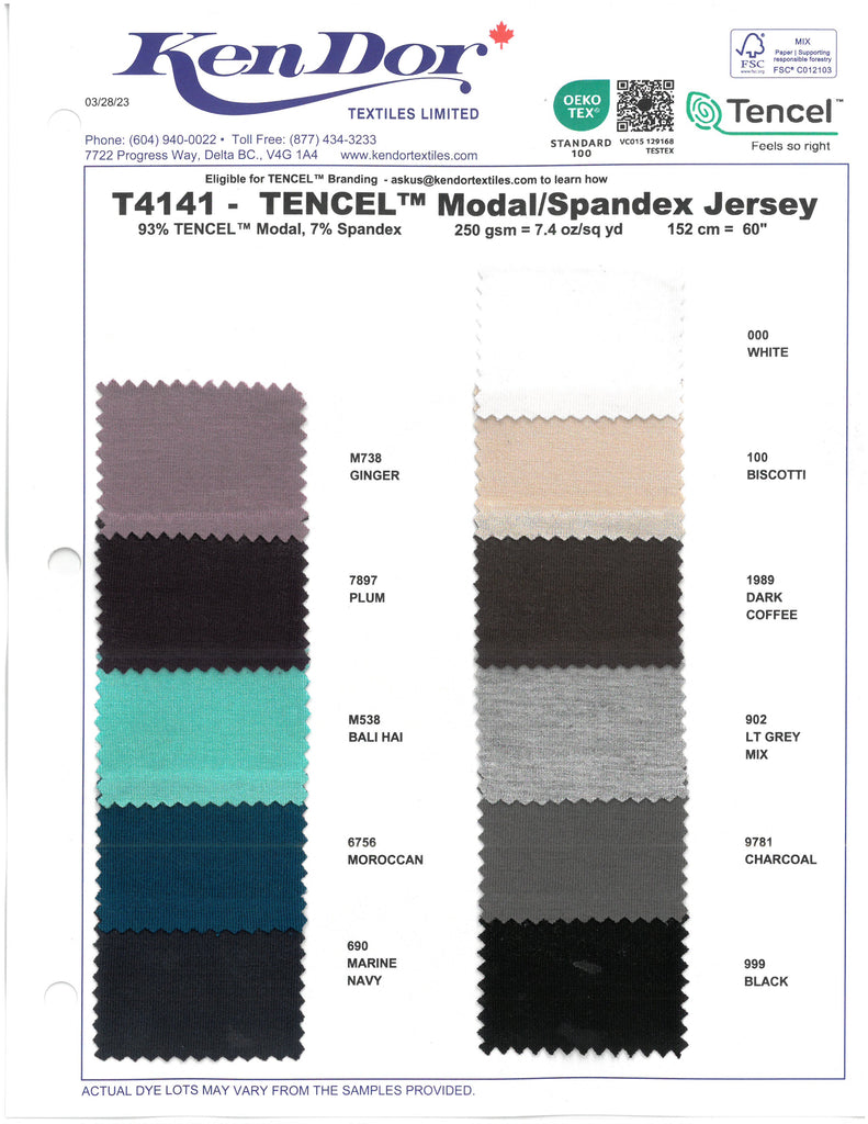 T4141 - Jersey TENCEL™ Modal/Spandex