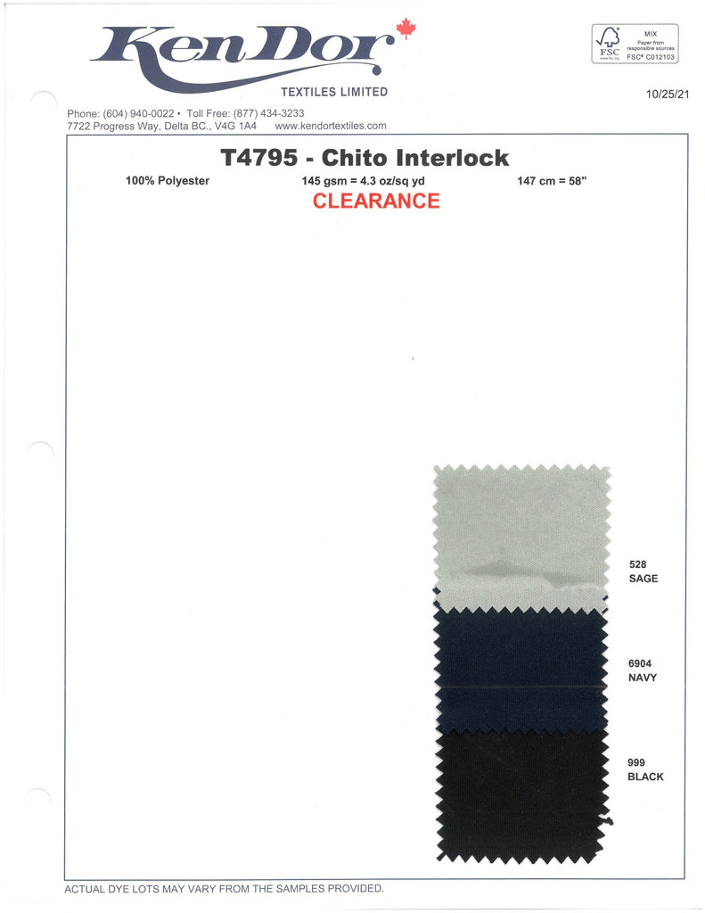 T4795 - Chito Interlock (déstockage)