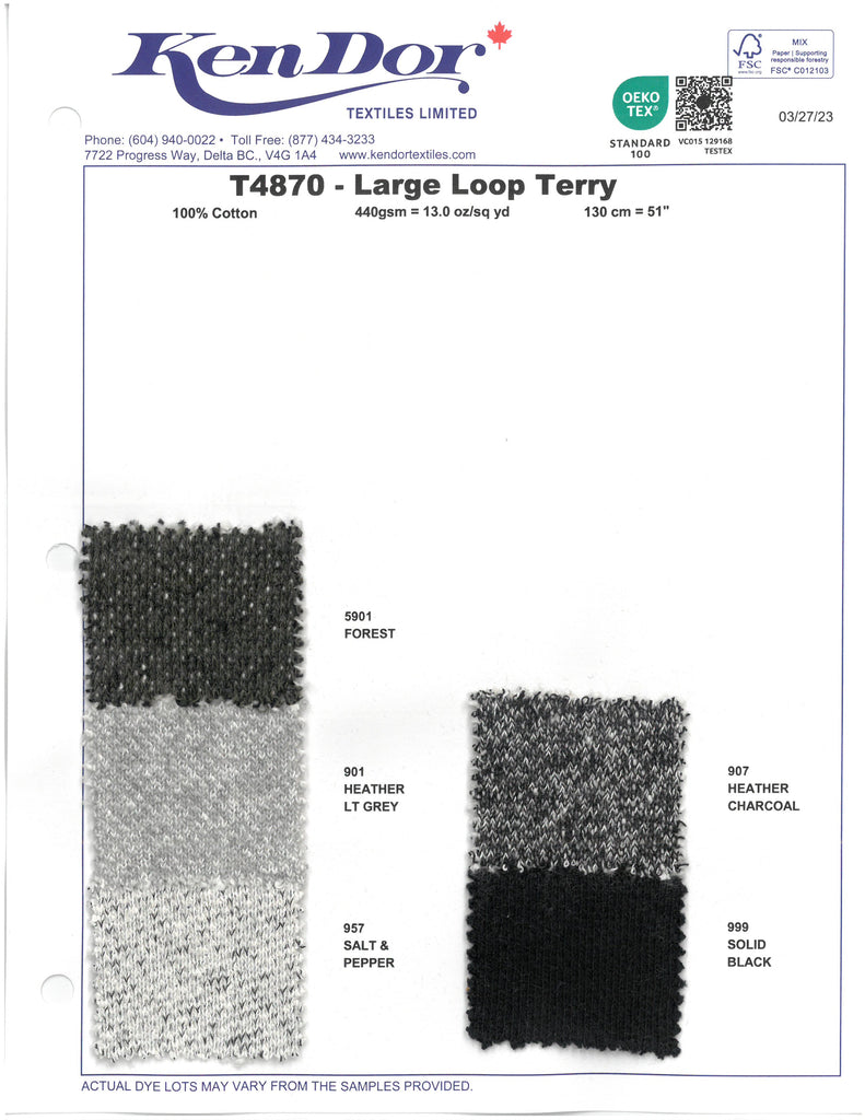 T4870 - Large Loop Terry