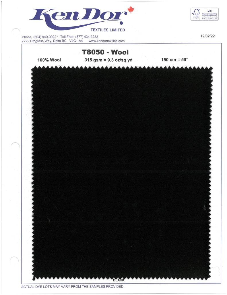 T8050 - 100% Wool