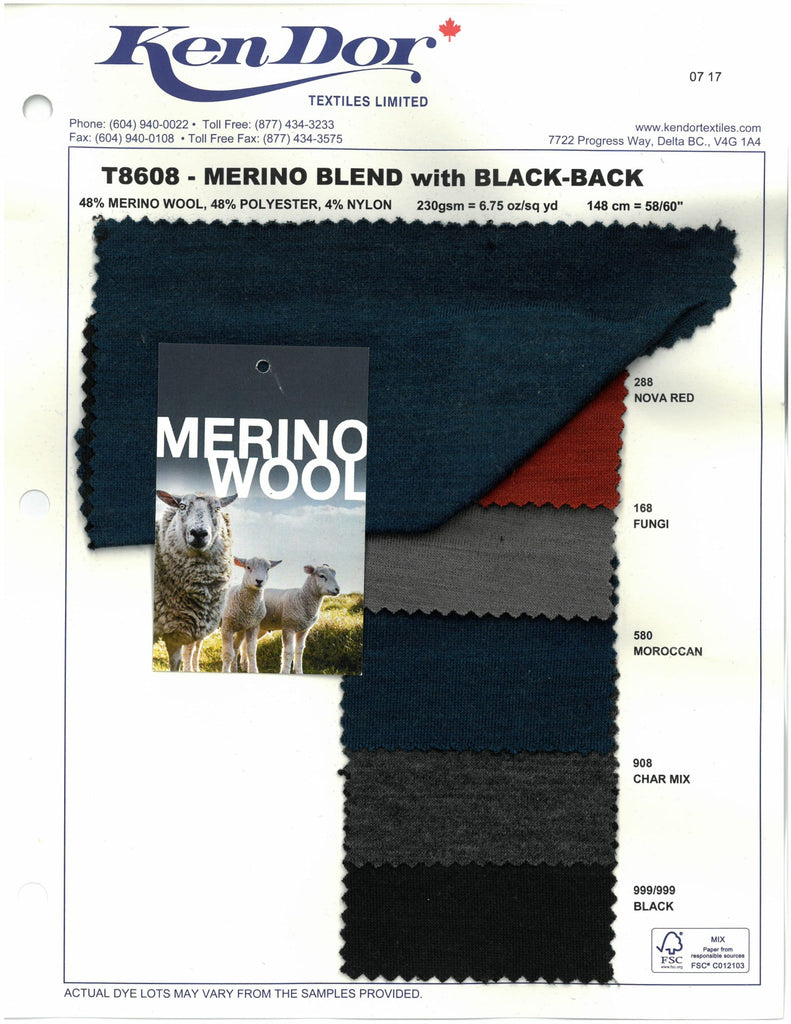 T8608 - Merino Blend Black-Back